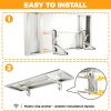 Sidasu Folding Shelf Stainless Steel Window Mount Modern-5