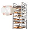 BIEAMA Aluminum Bakery Rack 20 Tier Commercial Storage Cover-5