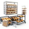 Blulu 5 Tier Sheet Pan Rack Aluminum Wall Mount Storage-2