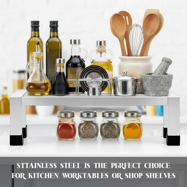 MorningRo Stainless Steel Shelves Heavy Duty Rust Proof-5
