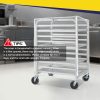 BIEAMA Aluminum Bakery Rack 10 Tier Commercial with Cover-7