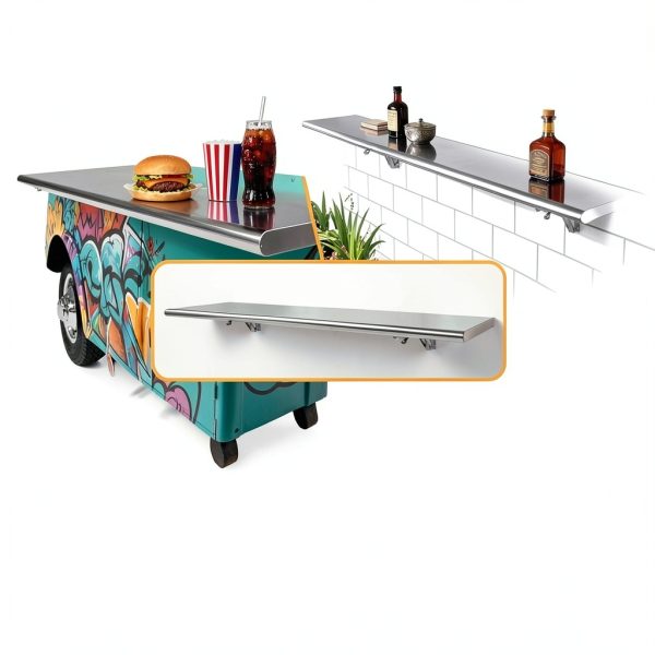 Sidasu Concession Shelf Wall Mount Silver Industrial-6