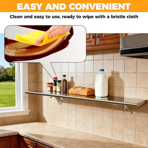 Sidasu Folding Shelf Stainless Steel Window Mount Modern-4