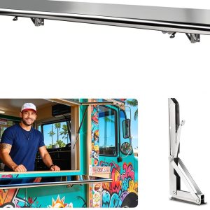 Sidasu Concession Shelf Wall Mount Silver Industrial-0