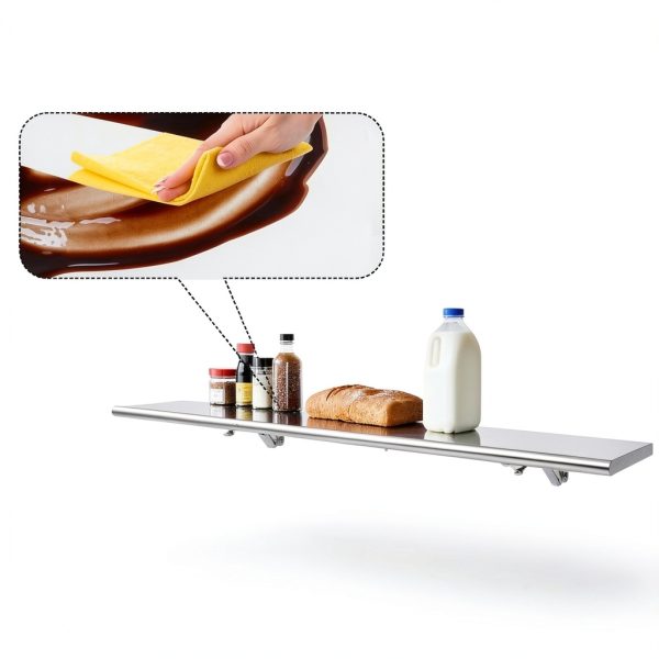 Sidasu Concession Shelf Wall Mount Silver Industrial-4