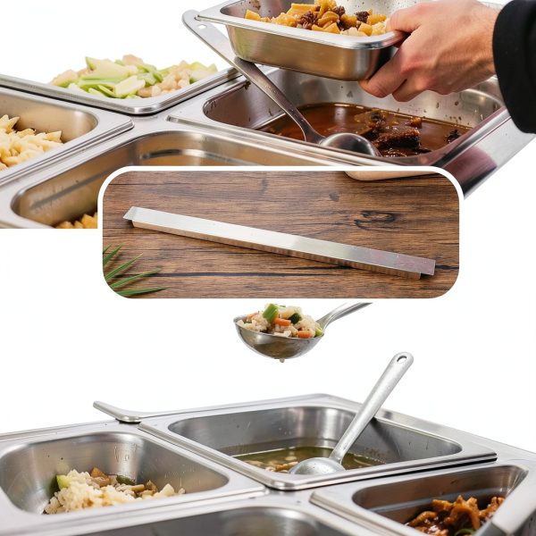 BOXOB Stainless Steel Steam Table Divider Bars Restaurant-3