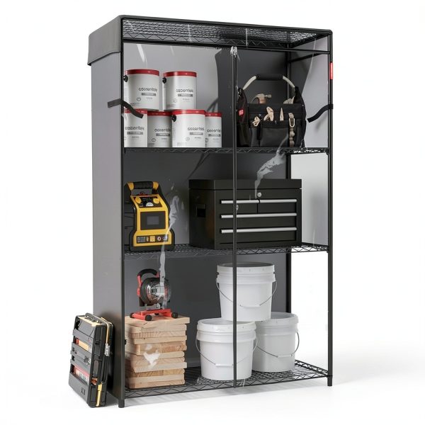 Porch Shield Dustproof Waterproof Storage Shelf Cover PVC PE-5