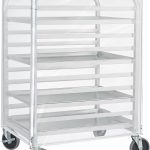 BIEAMA Aluminum Bakery Rack 10 Tier Commercial with Cover-0