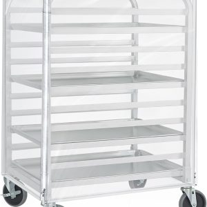 BIEAMA Aluminum Bakery Rack 10 Tier Commercial with Cover-0