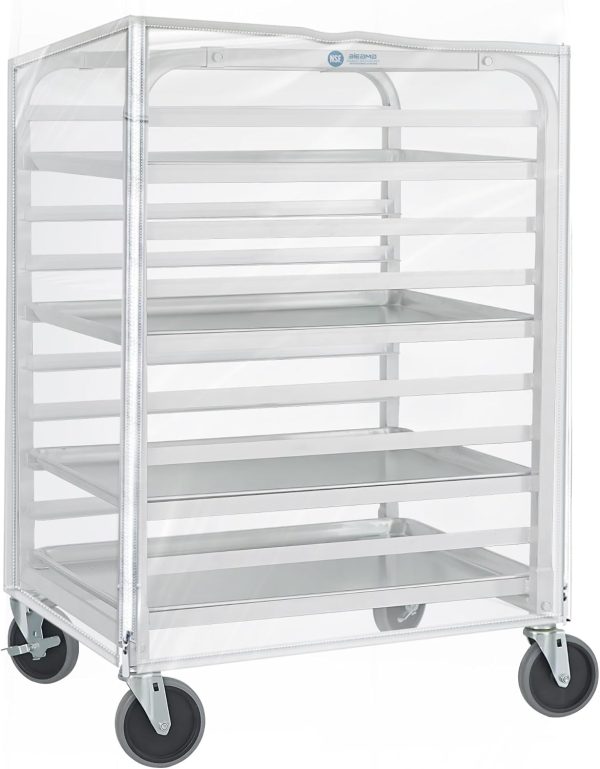 BIEAMA Aluminum Bakery Rack 10 Tier Commercial with Cover-0