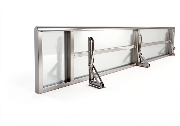 Sidasu Folding Concession Shelf Wall Mount Stainless Steel-5