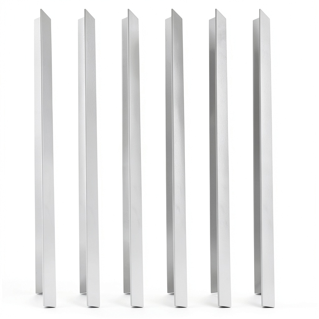 BOXOB stainless steel divider bars installed in a steam table pan