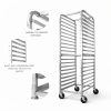 BIEAMA Aluminum Bakery Rack 20 Tier Commercial Storage Cover-2
