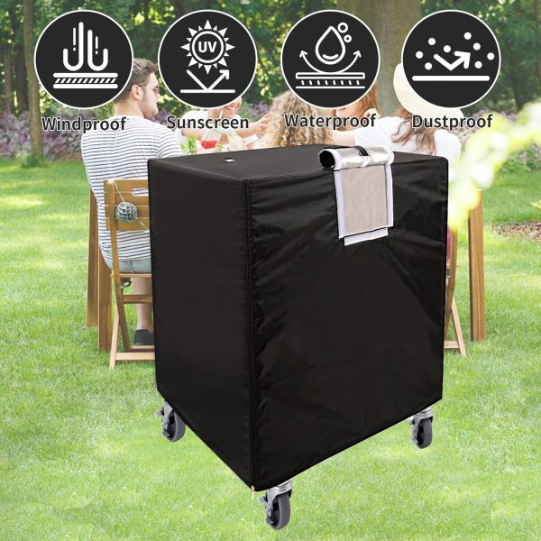 SEJGGKQ Rack Cover Waterproof Oxford Fabric Kitchen Storage-4