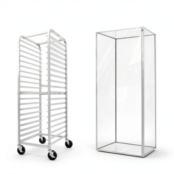 BIEAMA Aluminum Bakery Rack 20 Tier Commercial Storage Cover-1