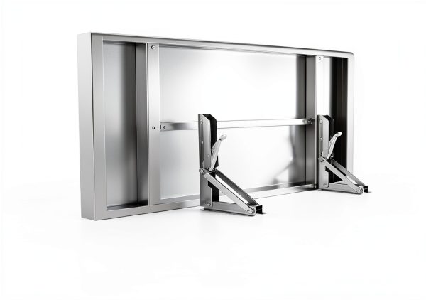 Sidasu Concession Shelf Wall Mount Silver Industrial-5