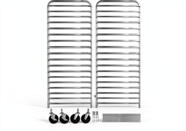 BIEAMA Aluminum Bakery Rack 20 Tier Commercial Storage Cover-6