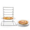 Zhehao 6 Tiered Pizza Rack and Pan Set-5