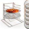 Zhehao 6 Tiered Pizza Rack and Pan Set-0