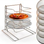 Zhehao 6 Tiered Pizza Rack and Pan Set-0