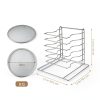 Zhehao 6 Tiered Pizza Rack and Pan Set-1