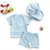 KidSplash Toddler Boy Rash Guard Set Blue Polyester-2