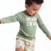 Gerber Boys Rash Guard Set with UPF 50+ Turtle Print Swim Trunks and-4