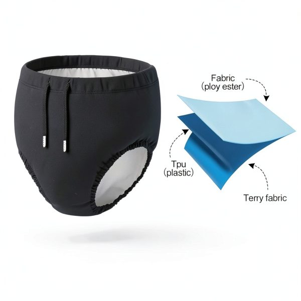 Glitopper Youth Reusable Swim Diaper Boys Waterproof 3‑Layer Design-2