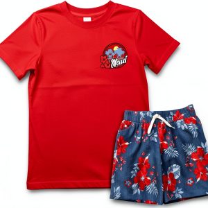 Maui Kids Toddler Boys Rash Guard Set 2-Piece UPF 50+ Swimwear-0