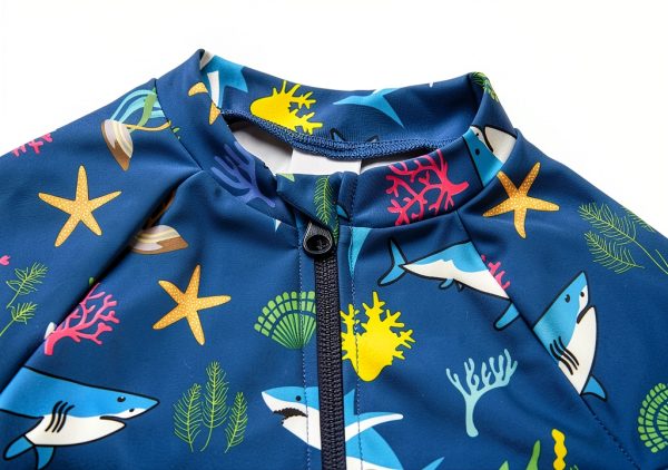 Baby Boy Rash Guard Swimwear AquaTots - UPF 50+ Quick-Dry One-Piece-3