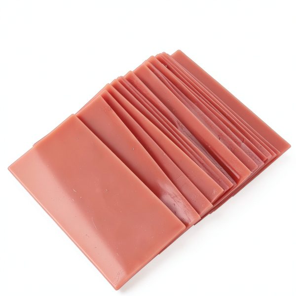 18pcs Red Dental Wax Sheets, Dental Base Plate Wax Red Dental Wax Dentist Auxiliary Material Dental Wax Sheet Supply Lab Dentist Auxiliary Material-3