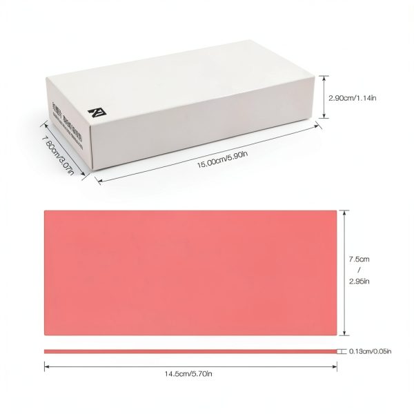 Dental Base Plate Wax ANNWAH 20PCS Red Modeling Sheet for Denture Base-5