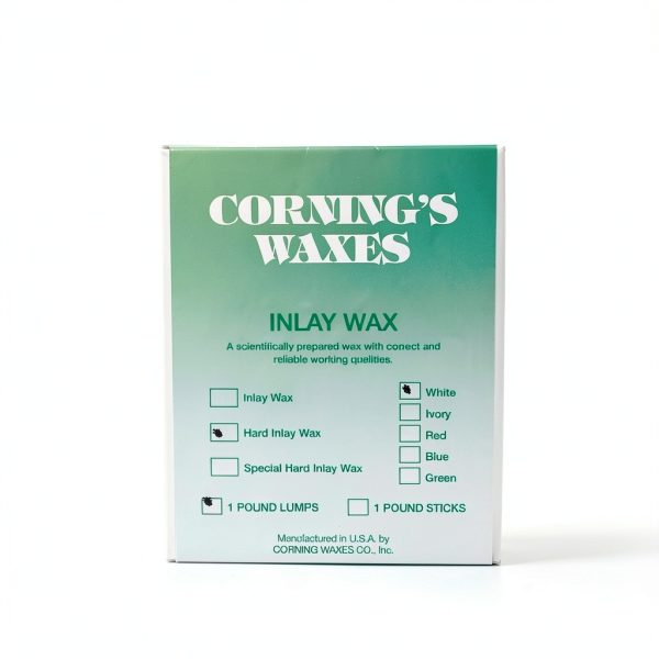 Dental LAB Inlay Wax Hard White Lumps Gold Casting Impression Box 1 LB-0