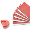 Dental Wax Sheets 20pcs, Cannot be Used for dentures Base Plate Wax for Dentist or Jewelry, Red/Pink, 1.3mm Casting Modeling Wax Sheets Non Shrink Nylon Thin-5