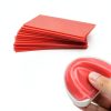 34 Pcs Dental Base Plate Wax Dental Wax Sheet Denture Molding Casting Material Laboratory Red Utility Wax Sheet Dental Auxiliary Material-3